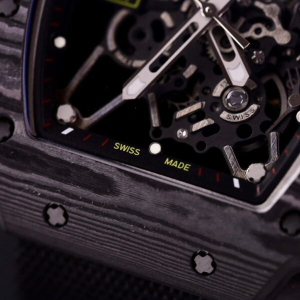 Replica Richard Mille Replica 1:1 Watch RM35-01 Full Carbon Super Light Parachute Strap 44mm - Top Watch - Image 6