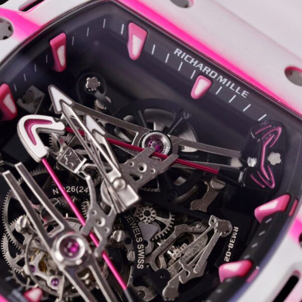 Best Fake Richard Mille Replica 1:1 Watch RM38-02 Tourbillon Black Dial 43.7mm - Top Watch - Image 4