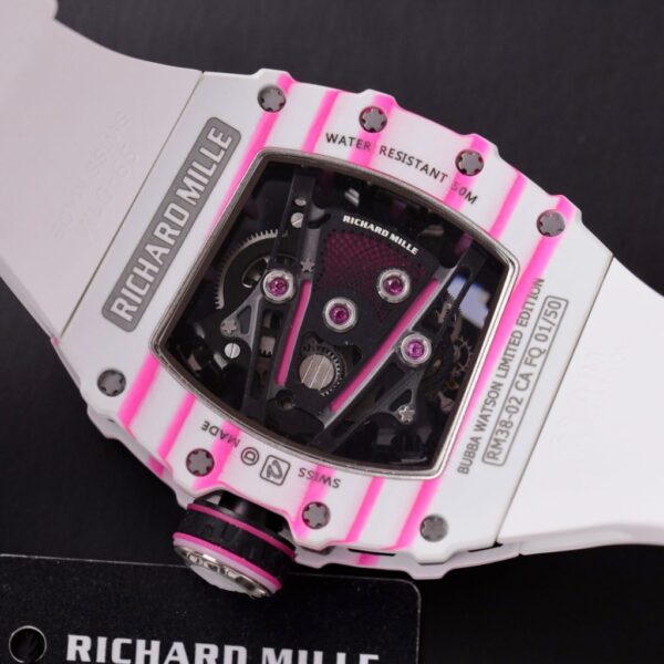Best Fake Richard Mille Replica 1:1 Watch RM38-02 Tourbillon Black Dial 43.7mm - Top Watch - Image 9