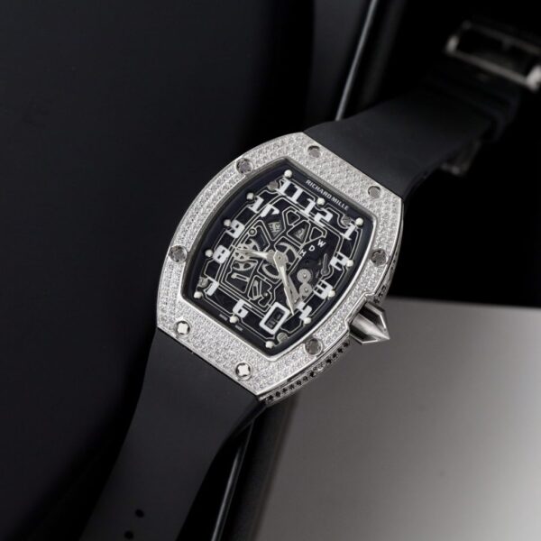 Best Fake Richard Mille Replica 1:1 Watch RM67 Black Face With Stone Automatic Mechanical 40mm - Top Watch