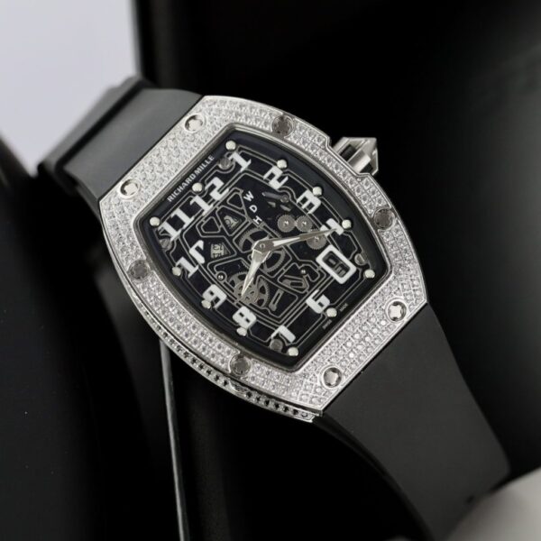 Best Fake Richard Mille Replica 1:1 Watch RM67 Black Face With Stone Automatic Mechanical 40mm - Top Watch - 图片 3