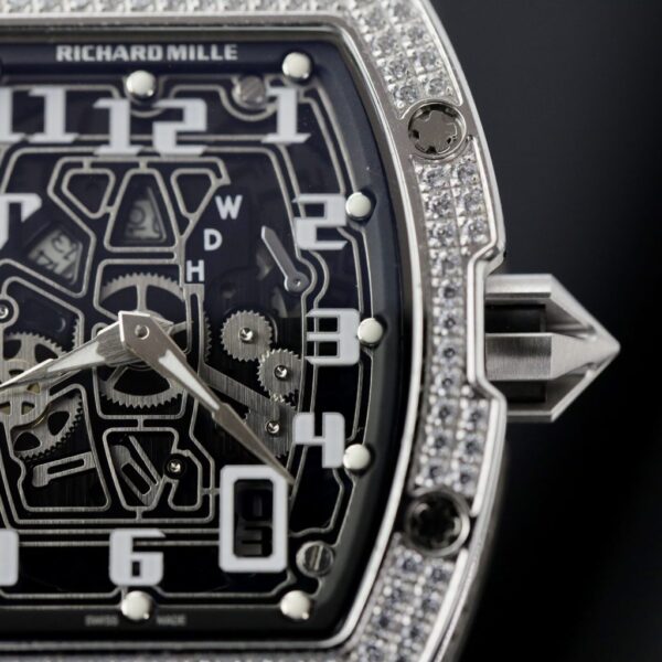 Best Fake Richard Mille Replica 1:1 Watch RM67 Black Face With Stone Automatic Mechanical 40mm - Top Watch - 图片 5