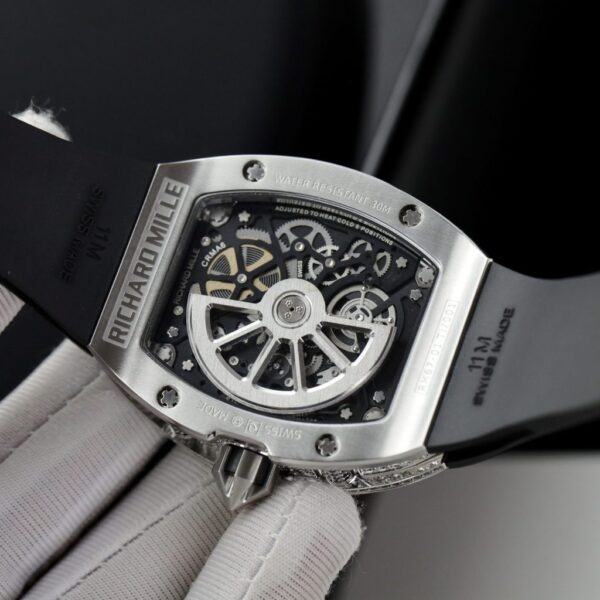 Best Fake Richard Mille Replica 1:1 Watch RM67 Black Face With Stone Automatic Mechanical 40mm - Top Watch - 图片 8