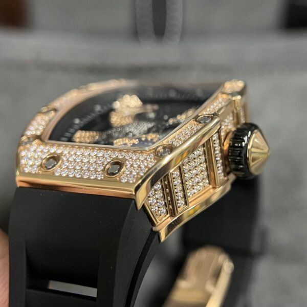 Best Fake Richard Mille Replica Watch RM57-02 Falcon With Diamonds Bezel Rose Gold Case 42mm - Top Watch - Image 3