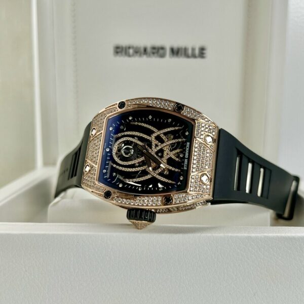 Best Fake Richard Mille RM 19-01 Rose Gold With Diamonds Replica 11 Watch Spider 42MM - Top Watch - Image 2