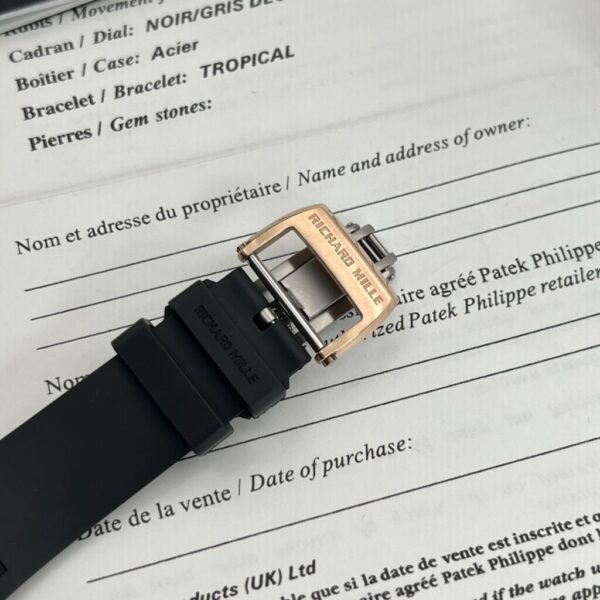 Best Fake Richard Mille RM 19-01 Rose Gold With Diamonds Replica 11 Watch Spider 42MM - Top Watch - Image 8