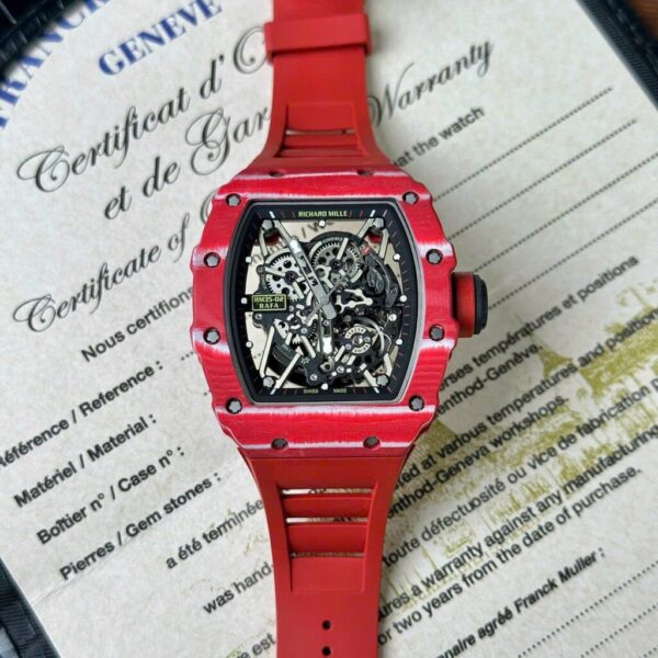 Replica Richard Mille RM35-02 Replica 1:1 Watch Red Full Carbon BBR 45mm - Top Watch