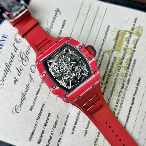 Replica Richard Mille RM35-02 Replica 1:1 Watch Red Full Carbon BBR 45mm - Top Watch - 图片 4