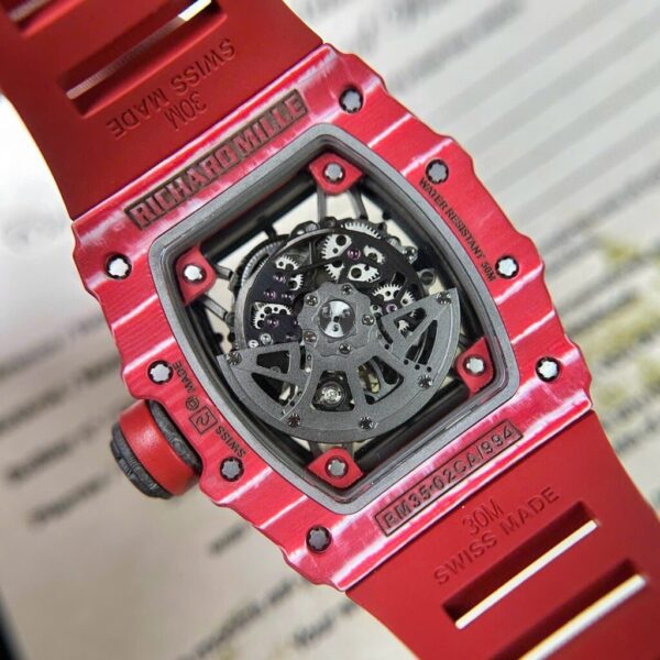 Replica Richard Mille RM35-02 Replica 1:1 Watch Red Full Carbon BBR 45mm - Top Watch - 图片 7