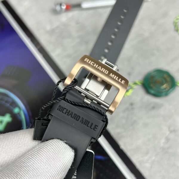 Swiss 1:1 Richard Mille RM47 Best Fake Replica Watch Black Rubber Strap Samurai Dial 42.7mm - Top Watch - Image 8
