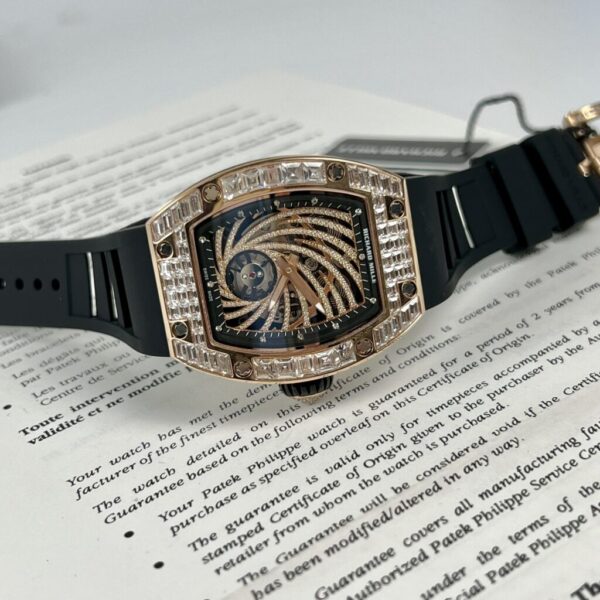 Swiss 1:1 Richard Mille RM51-02 Rose Gold Baguette Replica Watch 40MM - Top Watch - Image 2