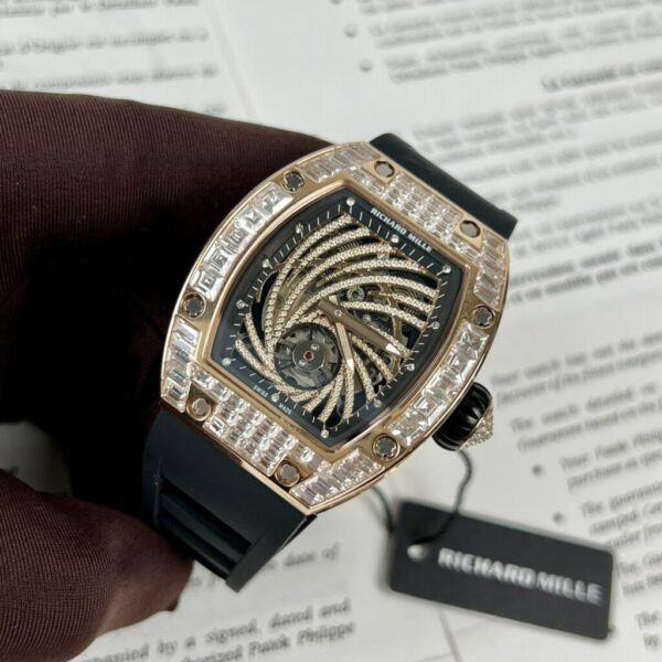 Swiss 1:1 Richard Mille RM51-02 Rose Gold Baguette Replica Watch 40MM - Top Watch - Image 3