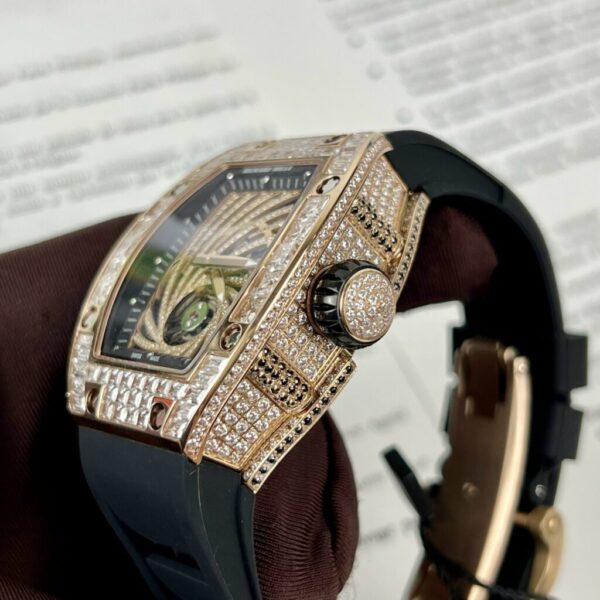 Swiss 1:1 Richard Mille RM51-02 Rose Gold Baguette Replica Watch 40MM - Top Watch - Image 5
