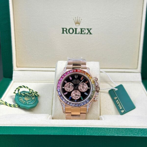 Swiss 1:1 Rolex Cosmograph Daytona 116595 Rainbow Replica Watch Best Fake Quality BT Factory 40mm - Top Watch - Image 2