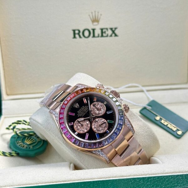 Swiss 1:1 Rolex Cosmograph Daytona 116595 Rainbow Replica Watch Best Fake Quality BT Factory 40mm - Top Watch - Image 3