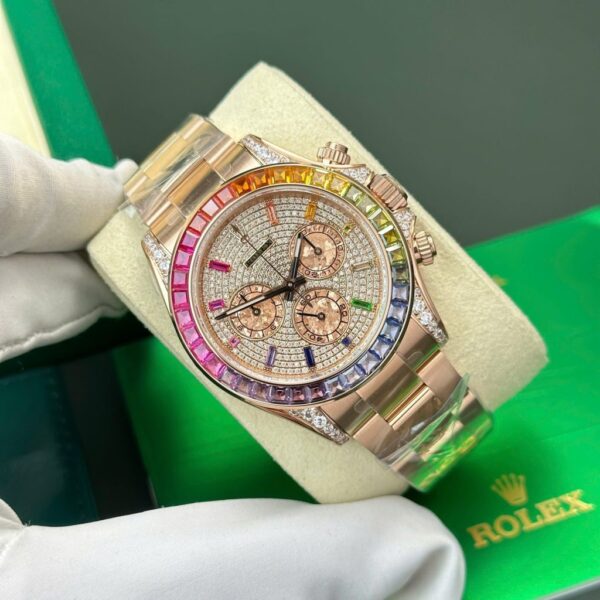 Swiss 1:1 Rolex Cosmograph Daytona 116595 Rainbow Replica Watch Best Fake Quality BT Factory 40mm - Top Watch - Image 2