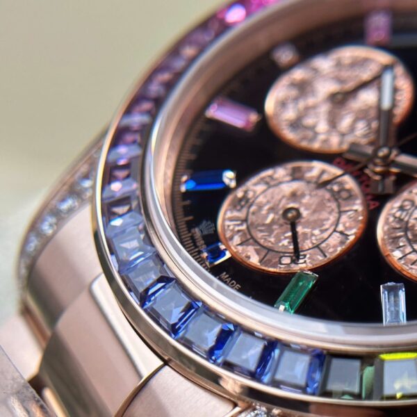 Swiss 1:1 Rolex Cosmograph Daytona 116595 Rainbow Replica Watch Best Fake Quality BT Factory 40mm - Top Watch - Image 7