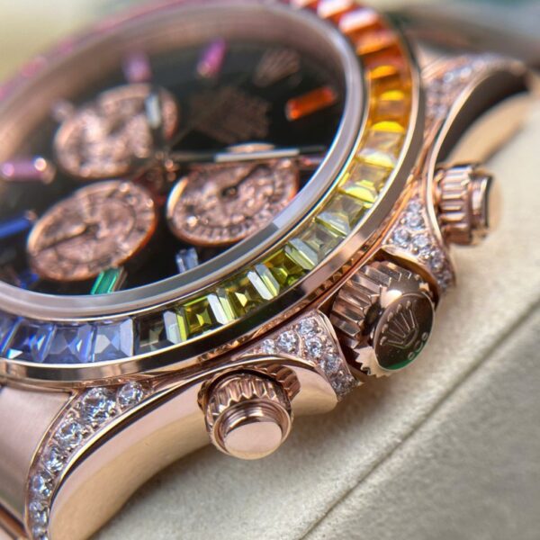 Swiss 1:1 Rolex Cosmograph Daytona 116595 Rainbow Replica Watch Best Fake Quality BT Factory 40mm - Top Watch - Image 8