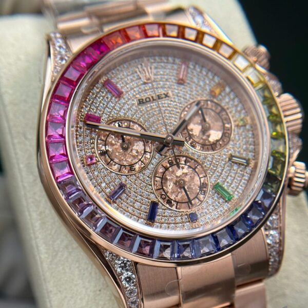 Swiss 1:1 Rolex Cosmograph Daytona 116595 Rainbow Replica Watch Best Fake Quality BT Factory 40mm - Top Watch - Image 5