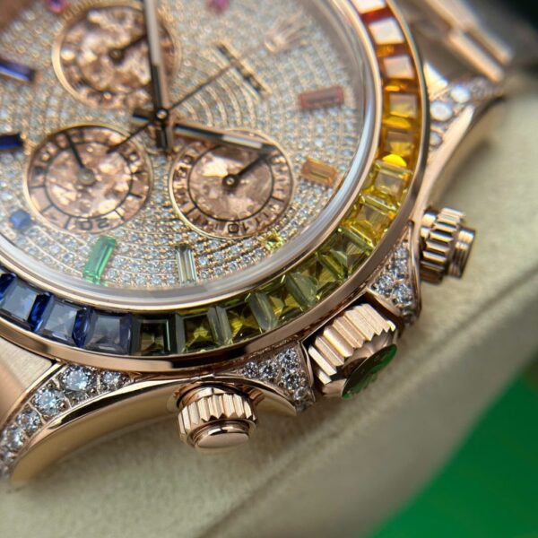 Swiss 1:1 Rolex Cosmograph Daytona 116595 Rainbow Replica Watch Best Fake Quality BT Factory 40mm - Top Watch - Image 6