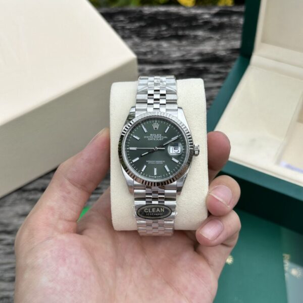 Best Fake Rolex DateJust 126234 Green Dial Jubilee Replica 1:1 Watch Factory Clean 36MM - Top Watch