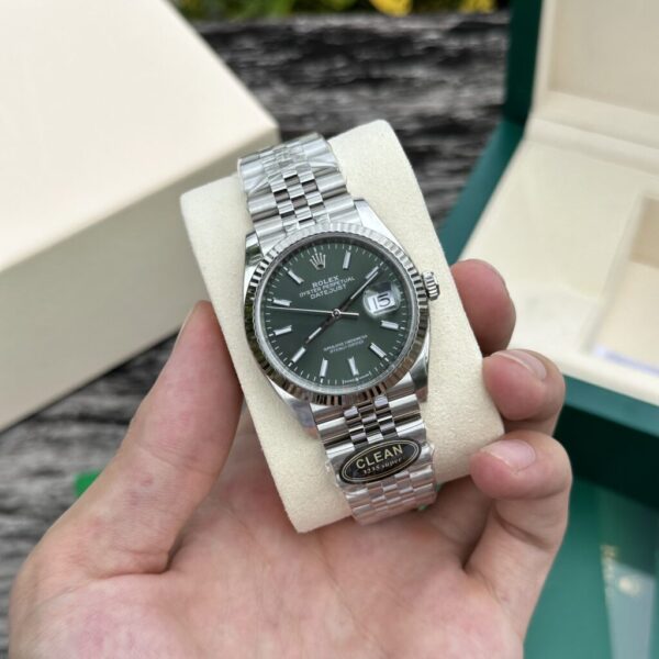 Best Fake Rolex DateJust 126234 Green Dial Jubilee Replica 1:1 Watch Factory Clean 36MM - Top Watch - Image 2