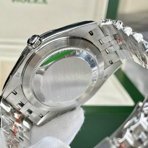 Best Fake Rolex DateJust Black Dial Metal Strap Best Fake Replica Watch EW Factory 41mm - Top Watch - Image 4