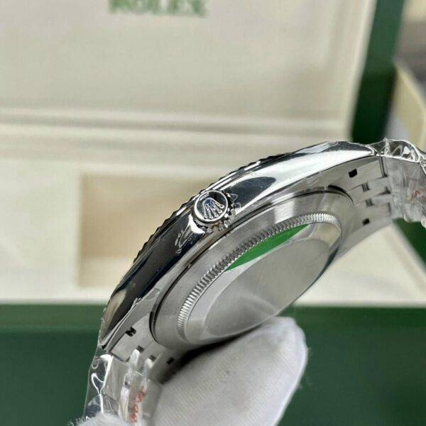 Best Fake Rolex DateJust Black Dial Metal Strap Best Fake Replica Watch EW Factory 41mm - Top Watch - Image 5