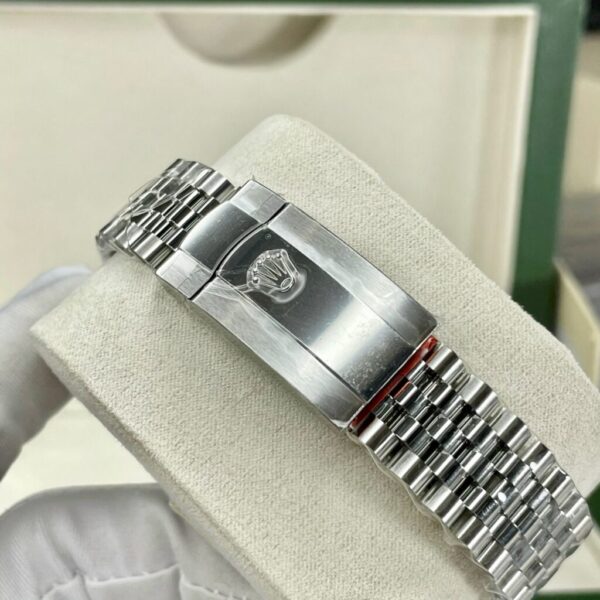 Best Fake Rolex DateJust Black Dial Metal Strap Best Fake Replica Watch EW Factory 41mm - Top Watch - Image 6