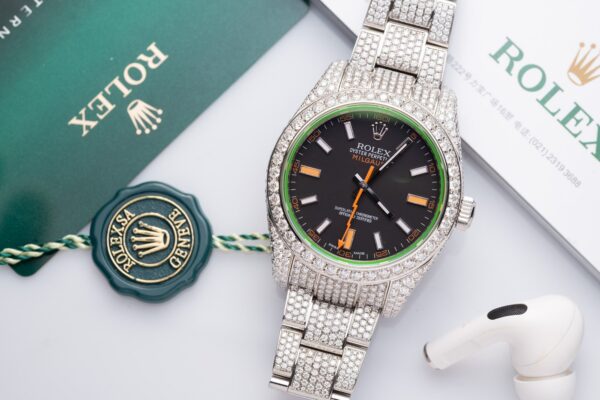 Best Fake Rolex DateJust Replica 1:1 Watch Full Diamond Moissanite 41mm - Top Watch
