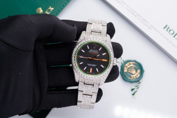 Best Fake Rolex DateJust Replica 1:1 Watch Full Diamond Moissanite 41mm - Top Watch - 图片 3