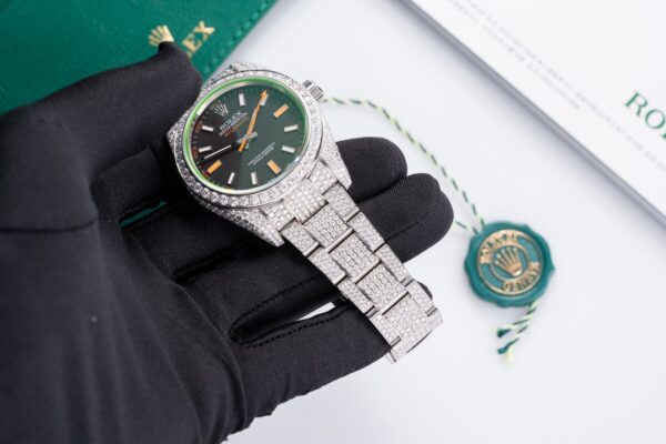Best Fake Rolex DateJust Replica 1:1 Watch Full Diamond Moissanite 41mm - Top Watch - 图片 4