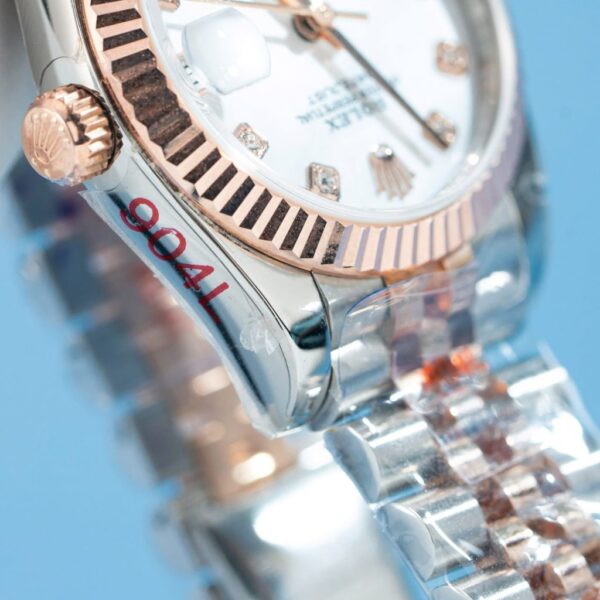 Best Fake Rolex DateJust Replica 1:1 Watch Women's Mother-of-Pearl Dial Gold Wrapped 31mm - Top Watch - Image 8