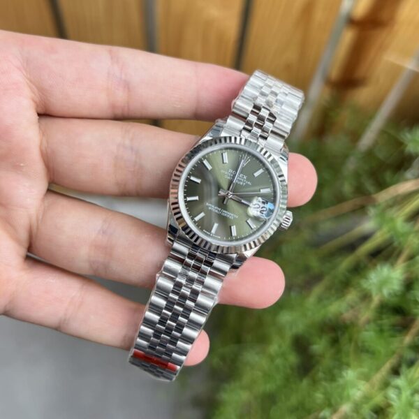 Best Fake Rolex DateJust Women Green Dial Jubilee Strap Super Fake 1:1 EW 31mm - Top Watch - Image 3