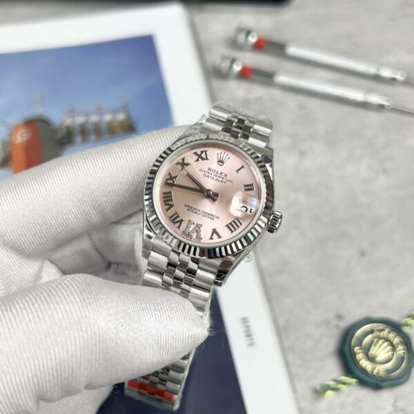 Best Fake Rolex DateJust Women's Best Fake Replica Watch Pink Dial Jubilee Strap EW 31mm - Top Watch - 图片 2