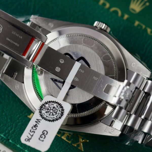 Best Fake Rolex Day-Date Độ Mặt Số Thiên Thạch Cọc Số Moissanite Replica GM 40mm - Top Watch - Image 11