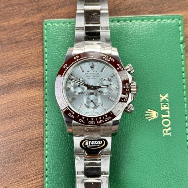 Best Fake Rolex Daytona 126506 Ice Blue Metal Strap Replica Watch BT Factory 40mm - Top Watch