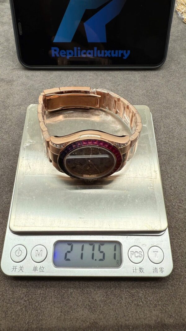 Replica Rolex Daytona Rainbow Yellow Block with Natural Diamonds 40mm - Top Watch - Image 2