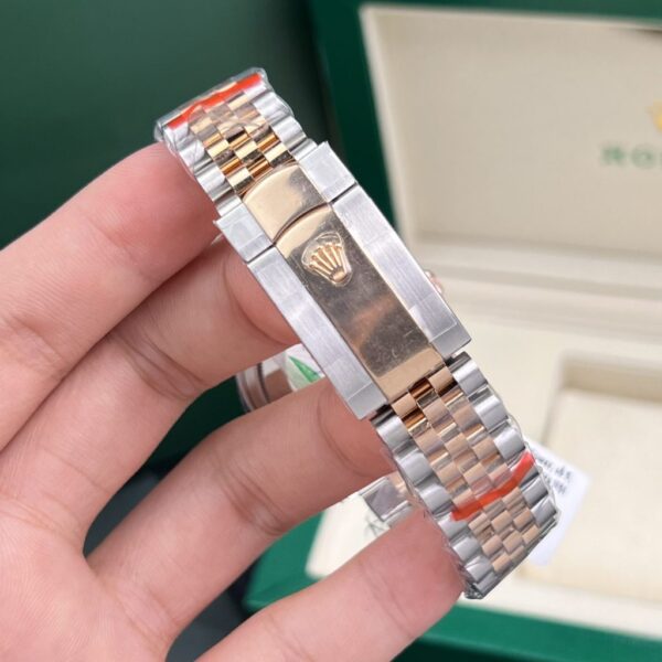 Swiss 1:1 Rolex Rep 11 Watch DateJust 18K Rose Gold Wrapped Chocolate Dial GM Factory 36mm - Top Watch - Image 7