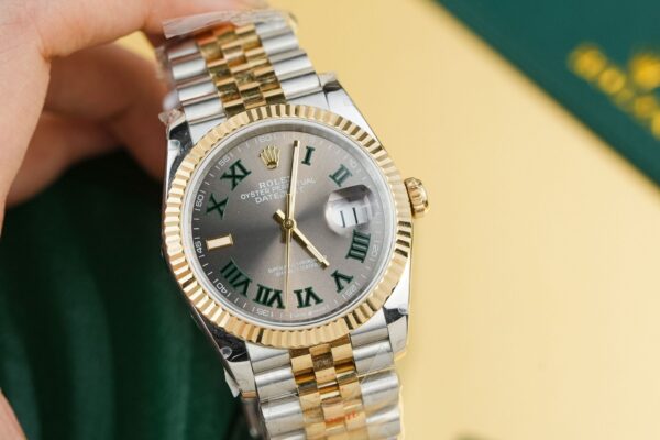 Replica Rolex Rep 11 Watch DateJust 126231 Wimbledon Dial Gold Wrapped GM Factory 36mm - Top Watch - Image 2