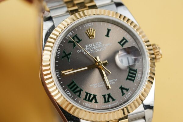 Replica Rolex Rep 11 Watch DateJust 126231 Wimbledon Dial Gold Wrapped GM Factory 36mm - Top Watch - Image 3