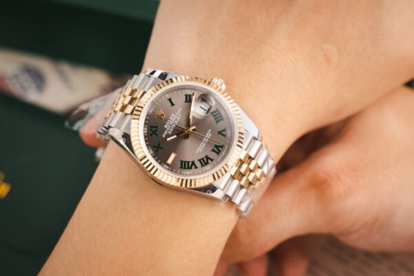 Replica Rolex Rep 11 Watch DateJust 126231 Wimbledon Dial Gold Wrapped GM Factory 36mm - Top Watch - Image 9