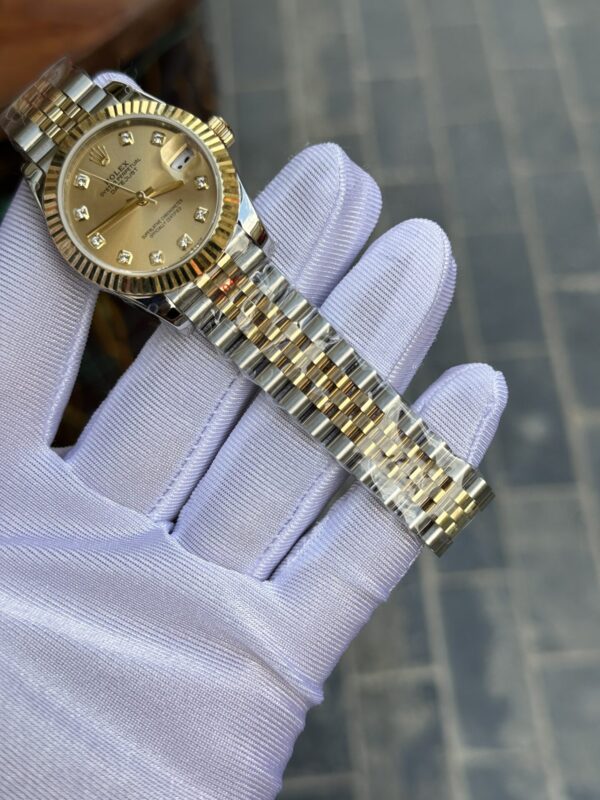 Replica Rolex Rep 11 Watch DateJust Women's Genuine Gold Wrapped GM Factory 31mm - Top Watch - Image 3