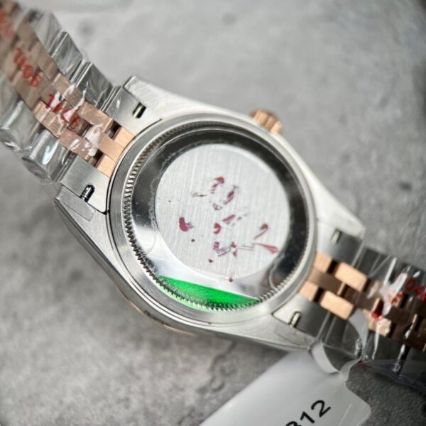 Replica Rolex Rep 11 Watch DateJust Women's Gold Wrapped Chocolate Dial Roman Numerals GM Factory 31mm - Top Watch - Image 7