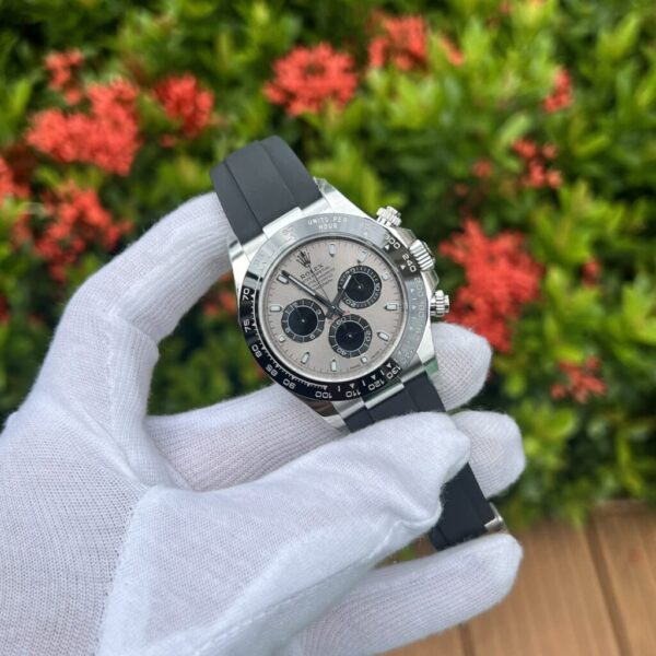Replica Rolex Rep 11 Watch Daytona 116519LN Gray Dial Rubber Strap Clean Factory 40mm - Top Watch - Image 3