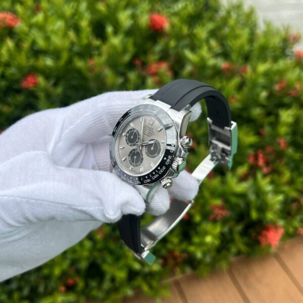 Replica Rolex Rep 11 Watch Daytona 116519LN Gray Dial Rubber Strap Clean Factory 40mm - Top Watch - Image 4