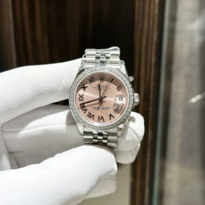 Replica Rolex Rep 11 Watch DateJust Women's With Stone Bezel Jubilee Strap EW 31mm - Top Watch