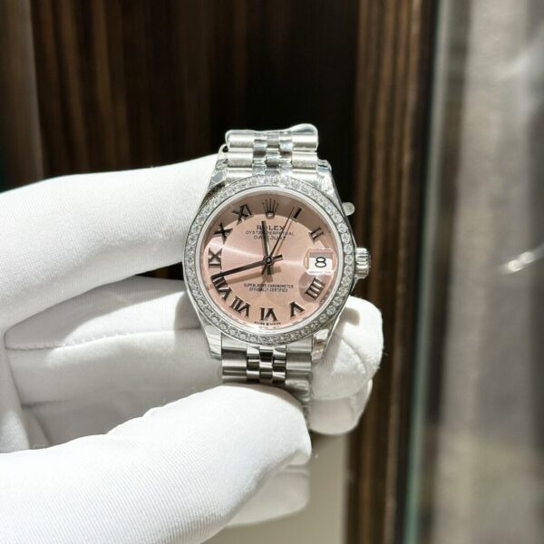Replica Rolex Rep 11 Watch DateJust Women's With Stone Bezel Jubilee Strap EW 31mm - Top Watch