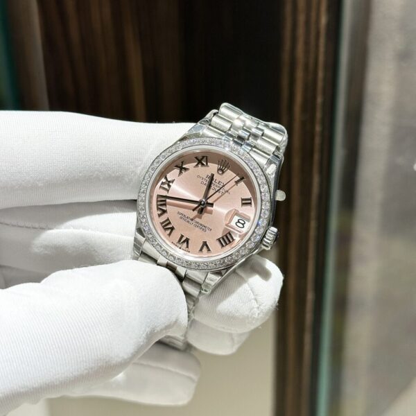 Replica Rolex Rep 11 Watch DateJust Women's With Stone Bezel Jubilee Strap EW 31mm - Top Watch - Image 2