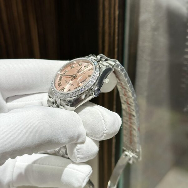 Replica Rolex Rep 11 Watch DateJust Women's With Stone Bezel Jubilee Strap EW 31mm - Top Watch - Image 4